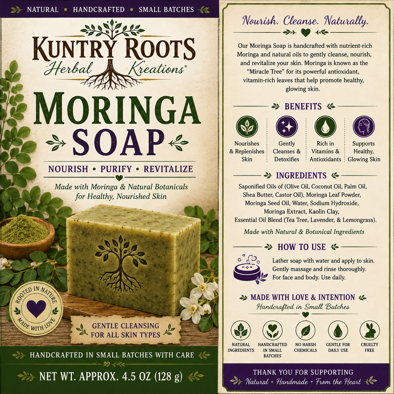 Moringa Glow Cleansing Bar